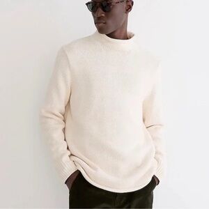 J. Crew Cream Turtleneck Sweater for Men